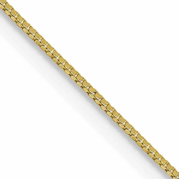 10k Yellow Gold Box Chain .5MM