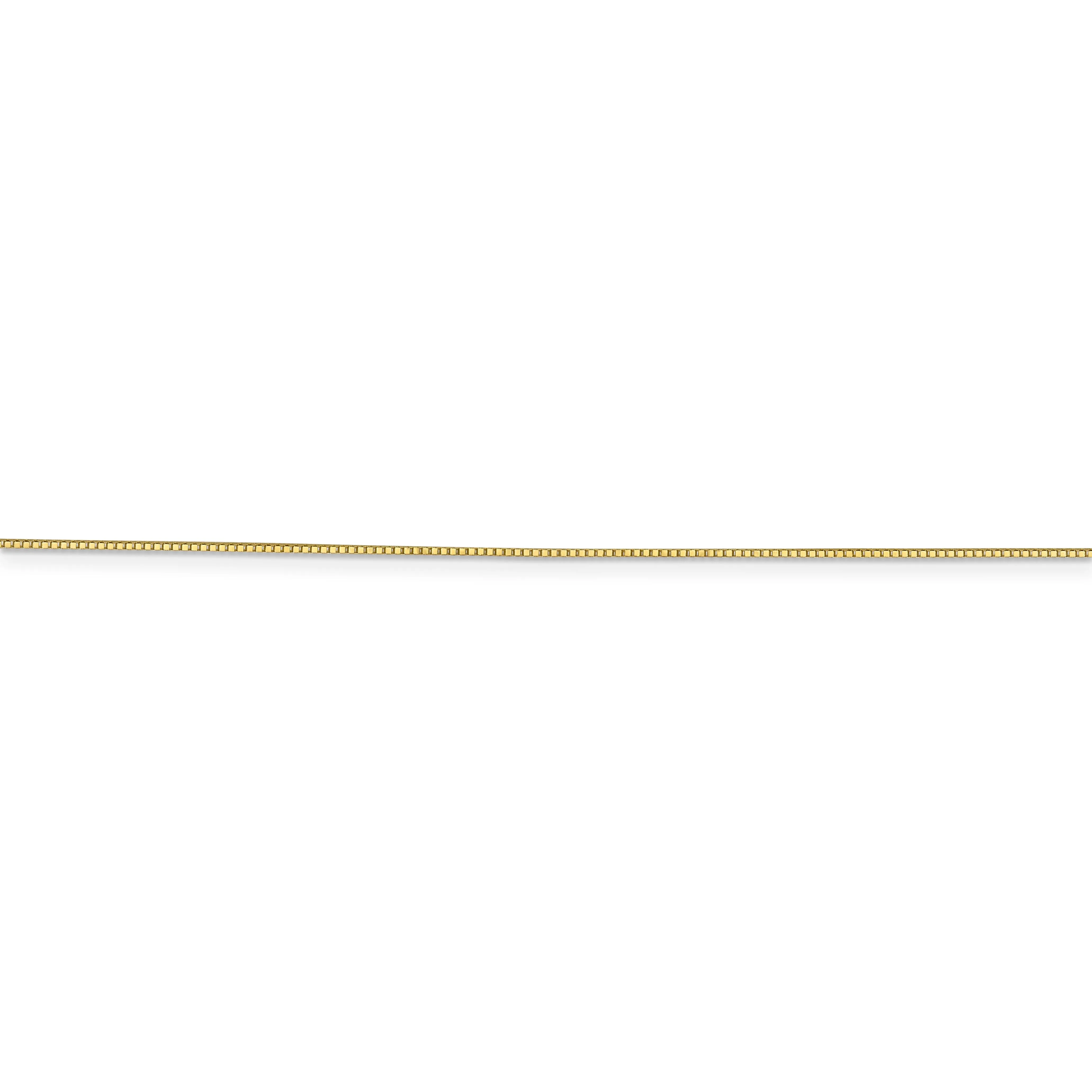 10k Yellow Gold Box Chain .7MM wide