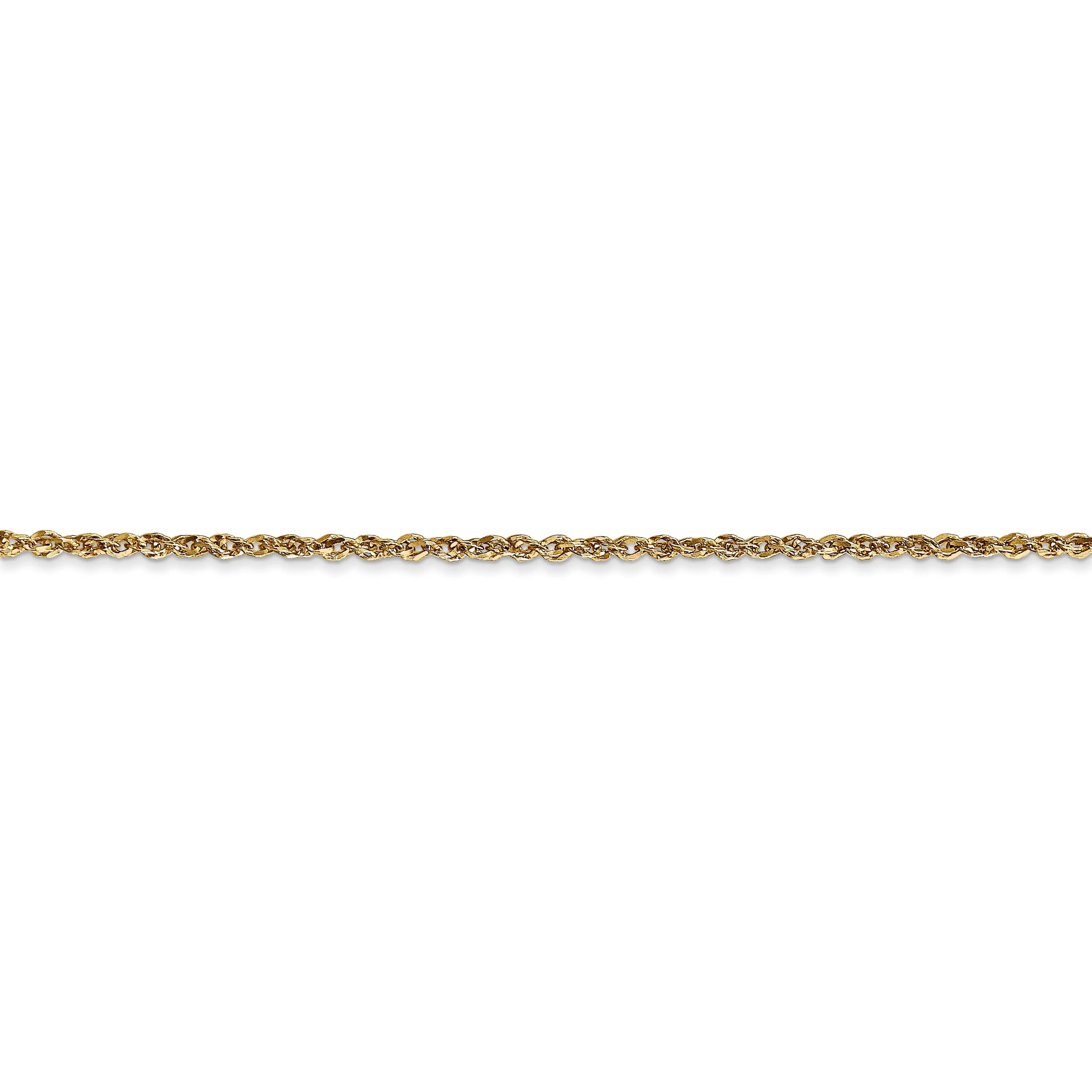 14k Yellow Gold 1.70mm Polished Ropa Chain