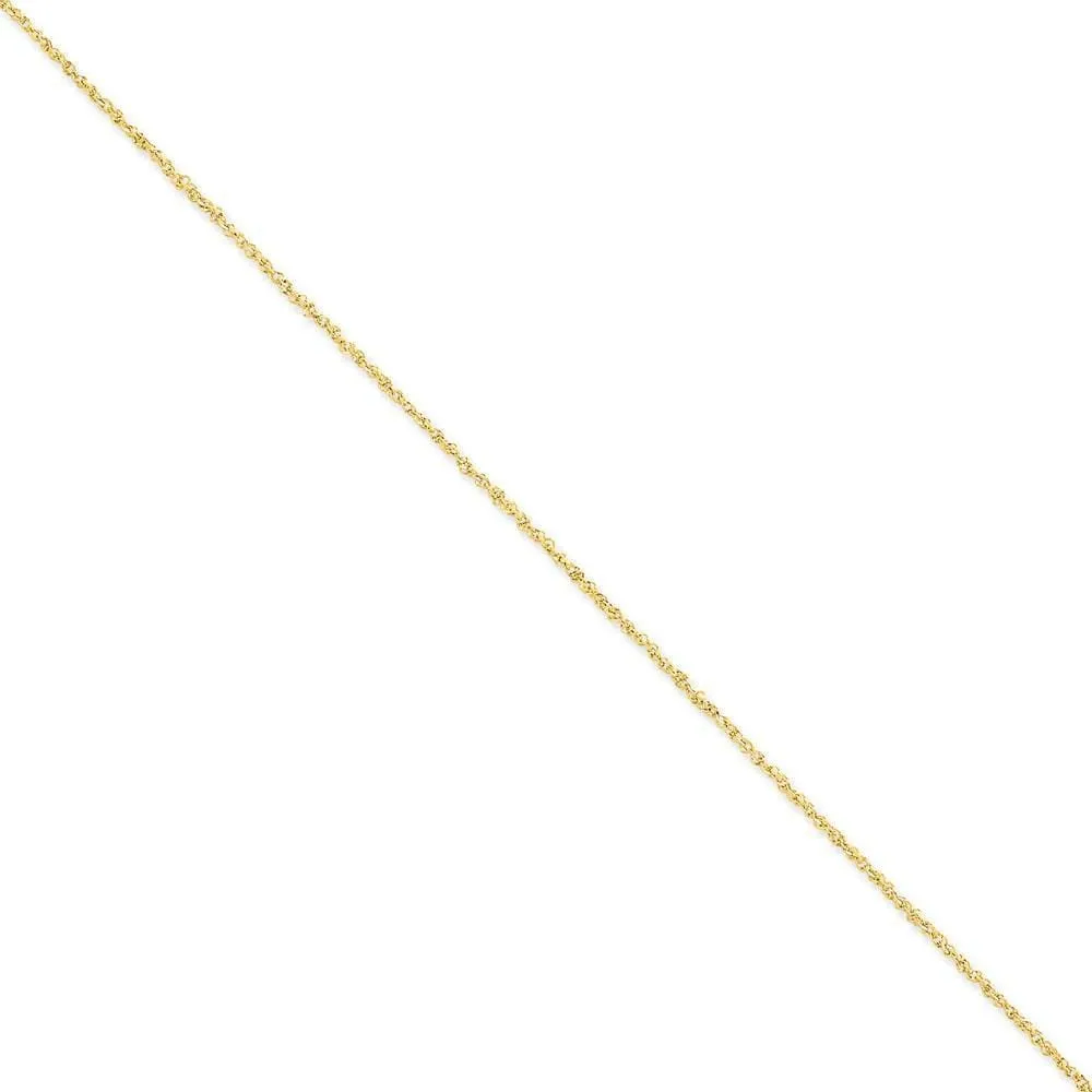 14k Yellow Gold 1.70mm Polished Ropa Chain