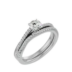 3/4 ctw Round Lab Grown Diamond Bridal Ring