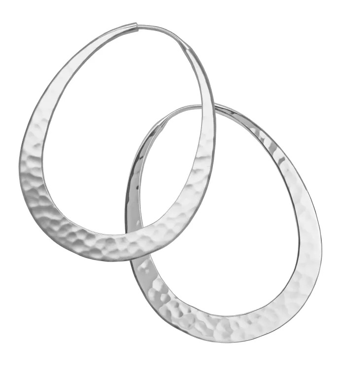 34mm Oval Hoop Earrings