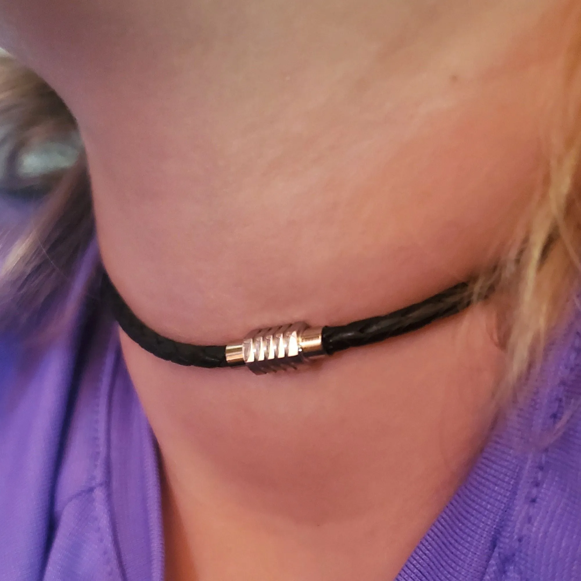 3mm Bolo Leather Snap Off Chokers