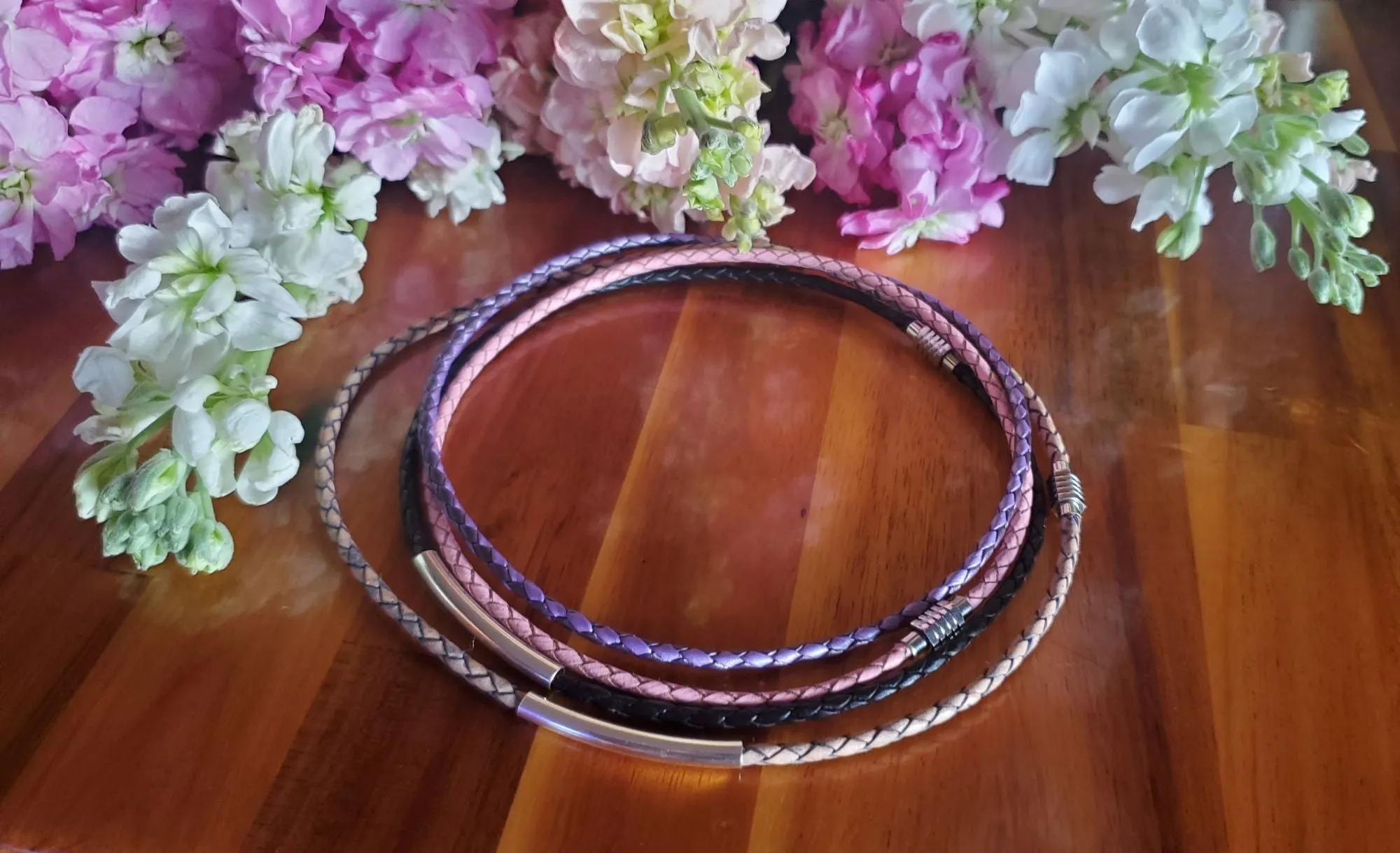 3mm Bolo Leather Snap Off Chokers