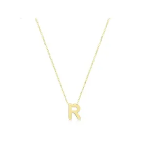 9ct Yellow Gold Initial Necklace NK435/R