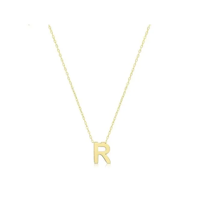 9ct Yellow Gold Initial Necklace NK435/R