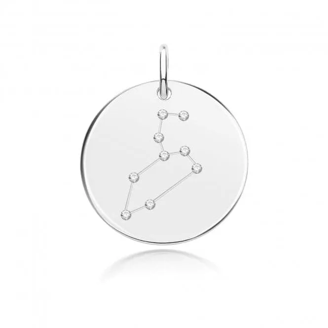 Acotis Silver Zodiac Rhodium Constellation Leo G61108