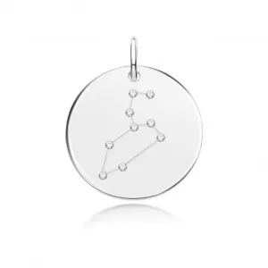 Acotis Silver Zodiac Rhodium Constellation Leo G61108