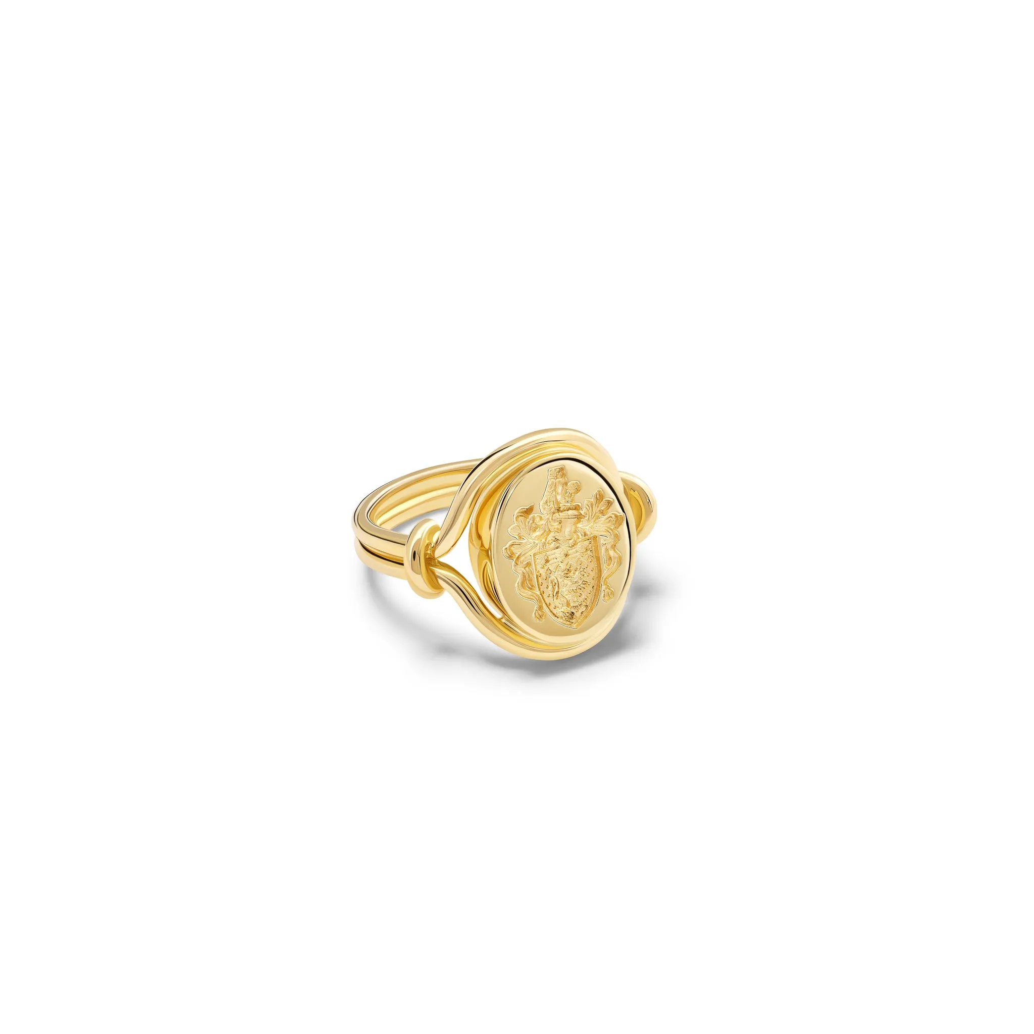 Agricola Signet Ring Yellow Gold