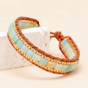 Amazonite Plated Bracelets