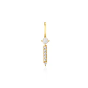 Ania Haie Yellow Gold Opal Sparkle Bar Charm