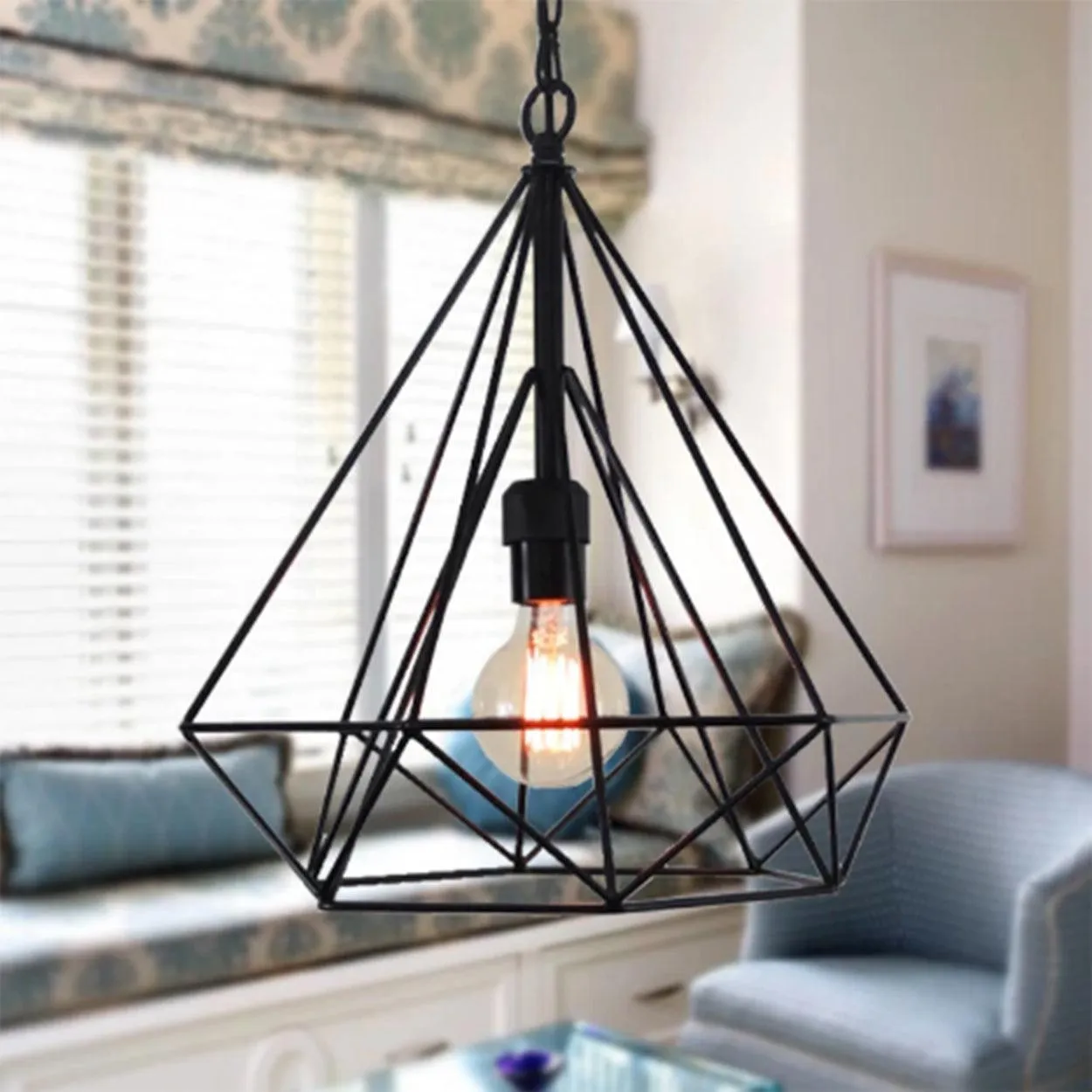 ANKUR DIAMOND CAGE HANGING LIGHT