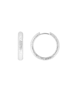 Antique Silver Maxi Hoops