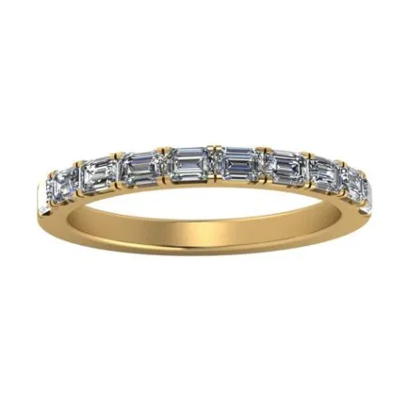 Anya Baguette Trendy Diamond Wedding Ring