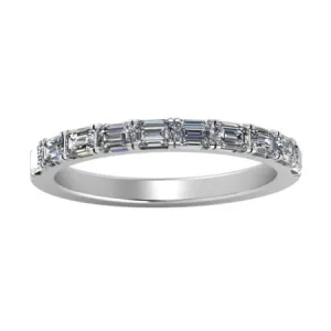 Anya Baguette Trendy Diamond Wedding Ring