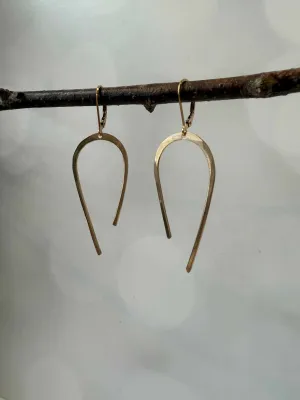 Arco Hammered Arch Earrings