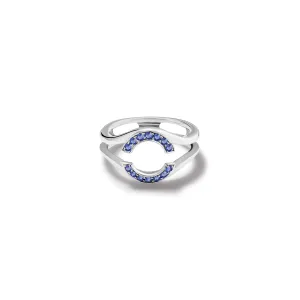 Aster Embrace Ring 18ct White Gold - Sapphire