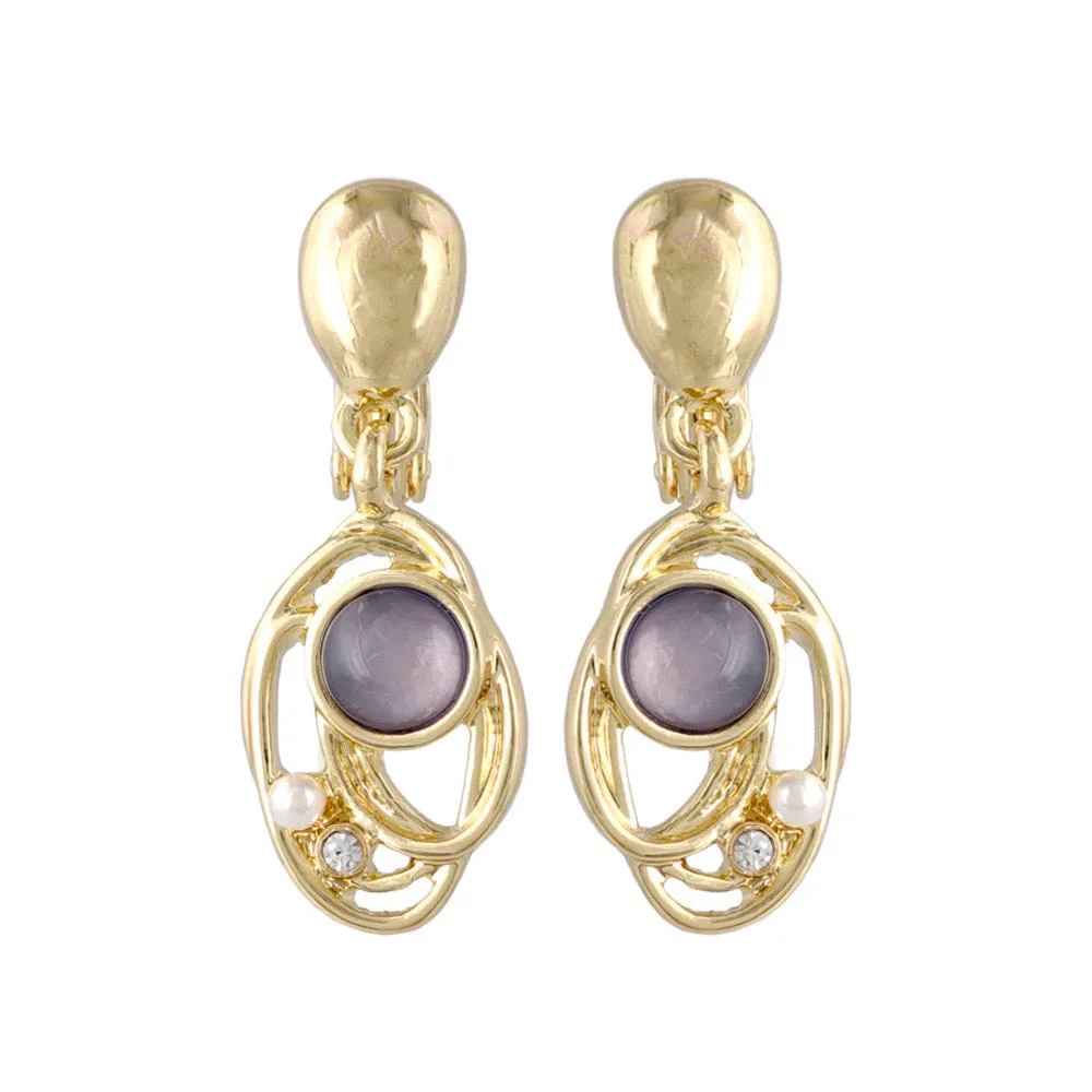 Bijou Drop Clip On Earrings