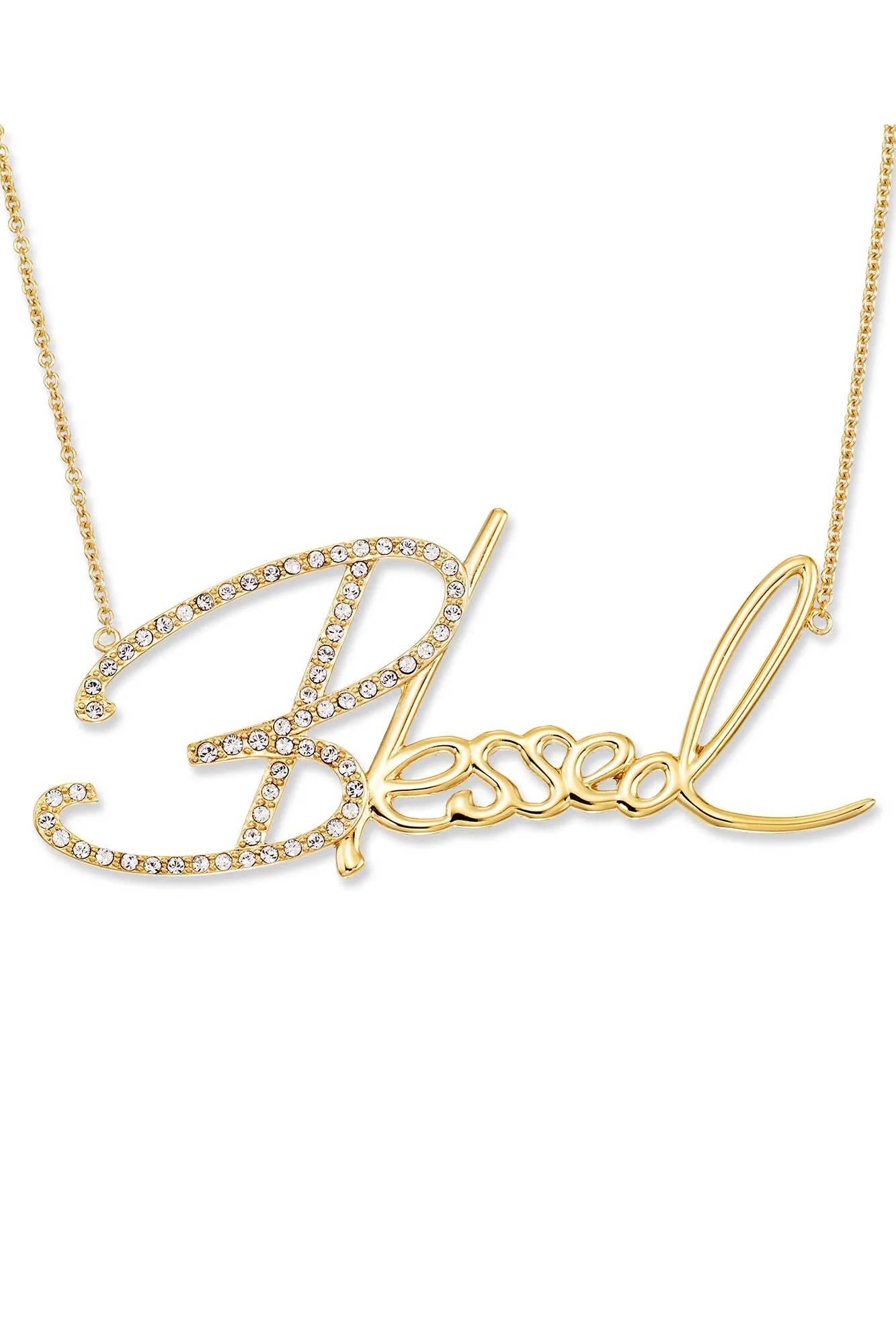 Blessed Nameplate Necklace