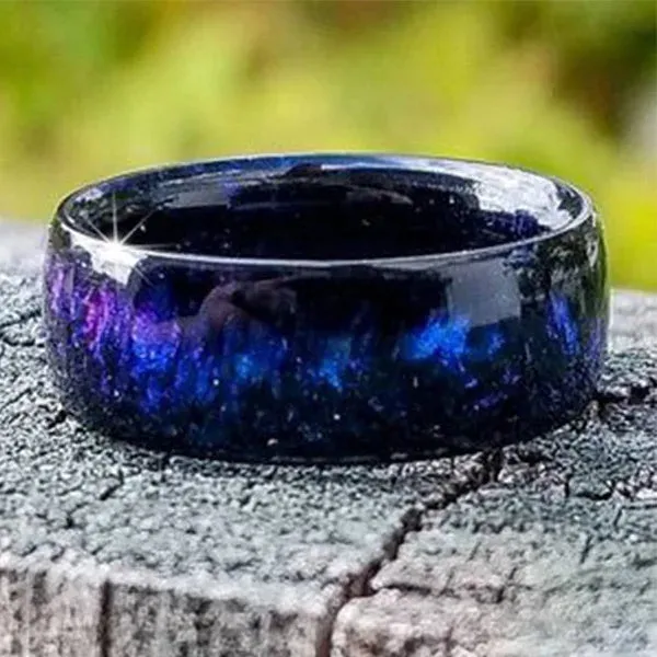 Bohemian Rainbow Resin Ring - Gradient Color