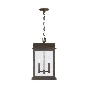 Bolton 2-Light Outdoor Hanging Lantern in Oiled Bronze