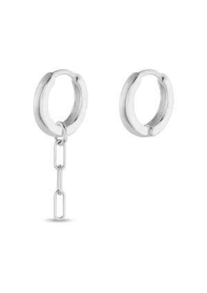 Brooklyn 3 Links Hoops Silver