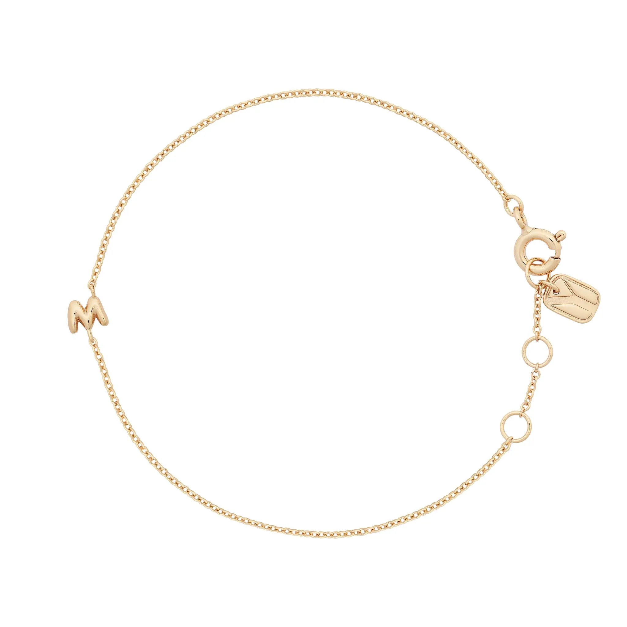 Bubble Initial Bracelet