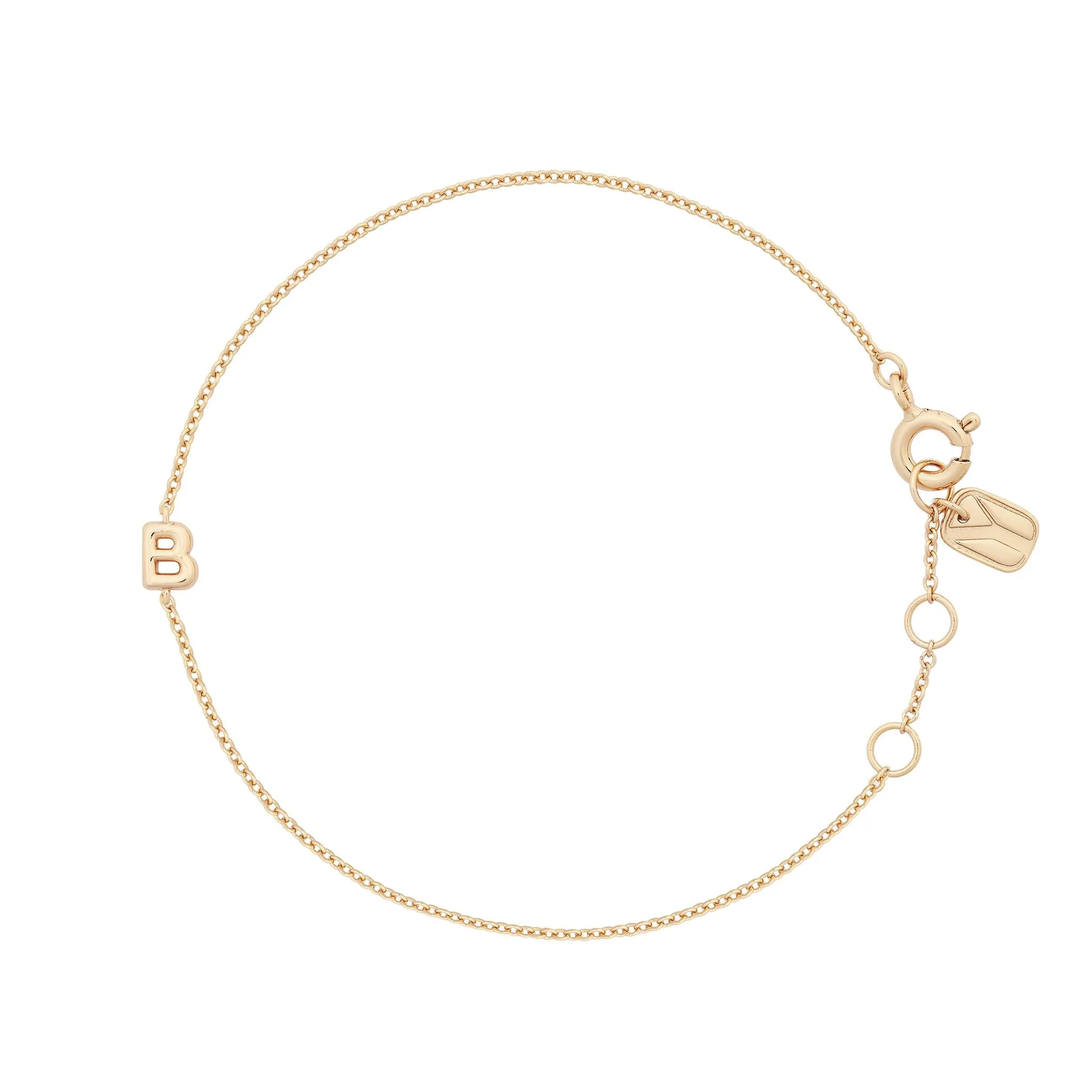 Bubble Initial Bracelet