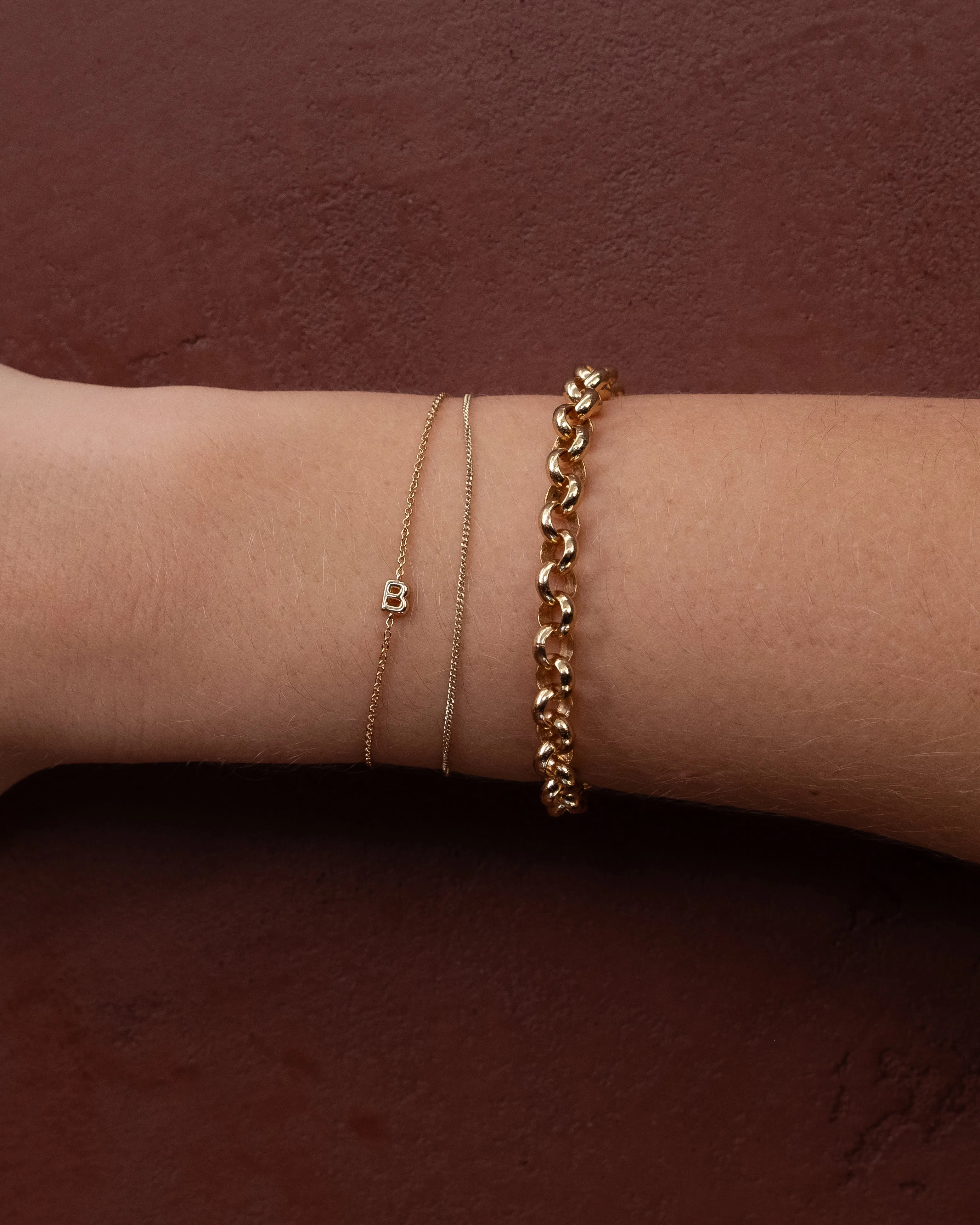 Bubble Initial Bracelet