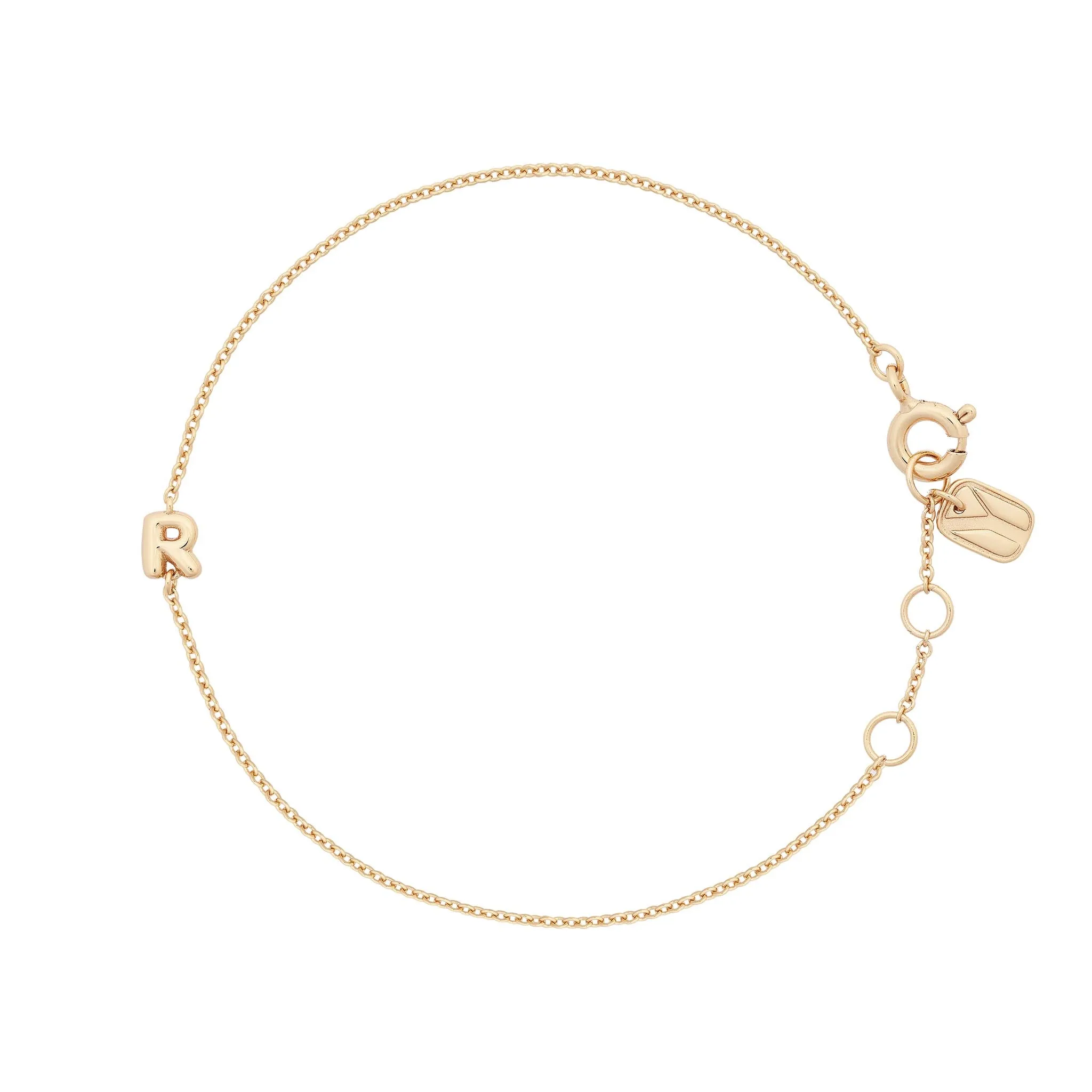 Bubble Initial Bracelet