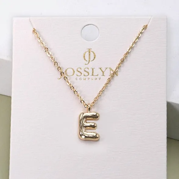 Bubble Initial Necklace