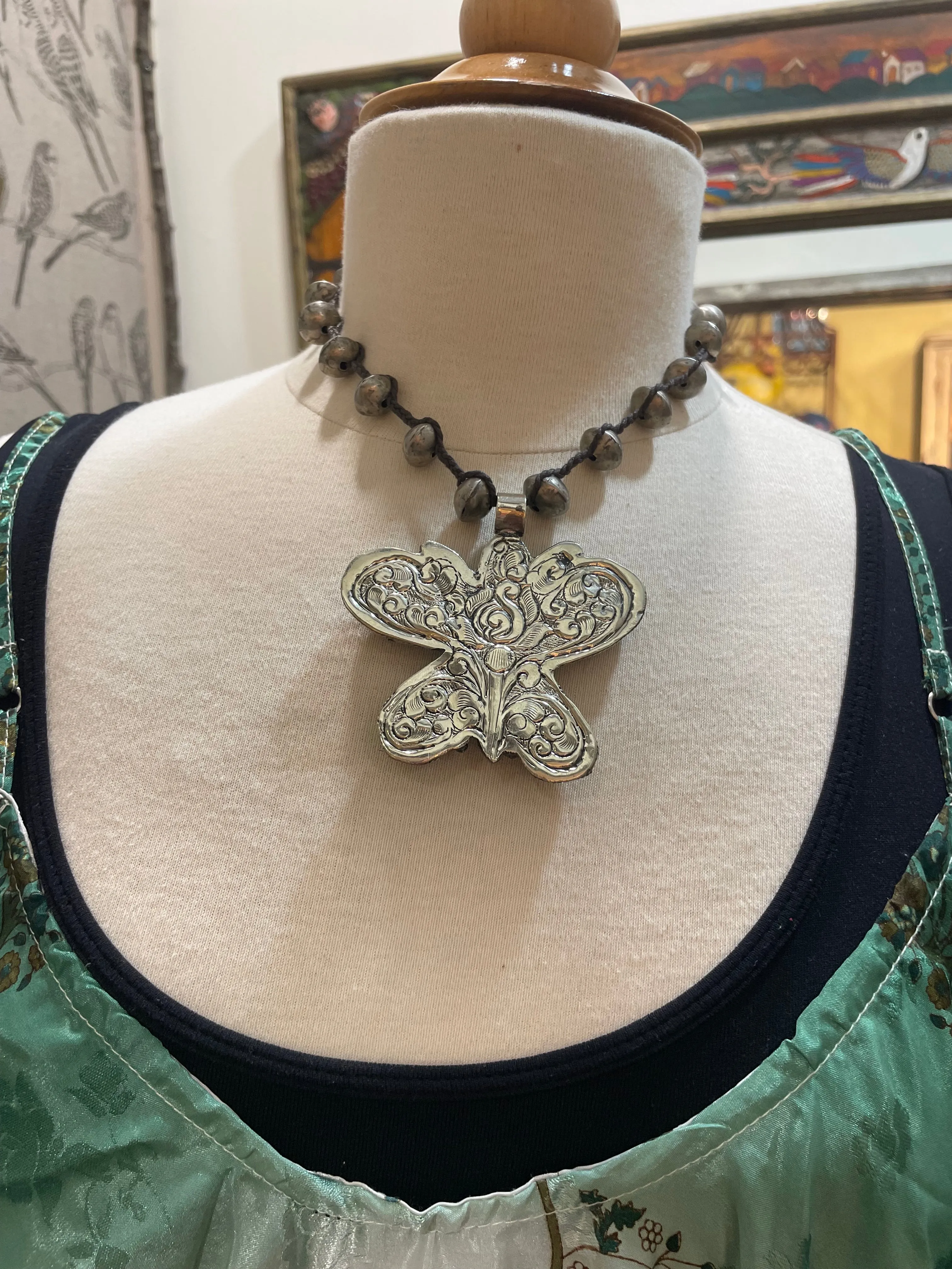 Butterfly Featuring Turquoise Necklace