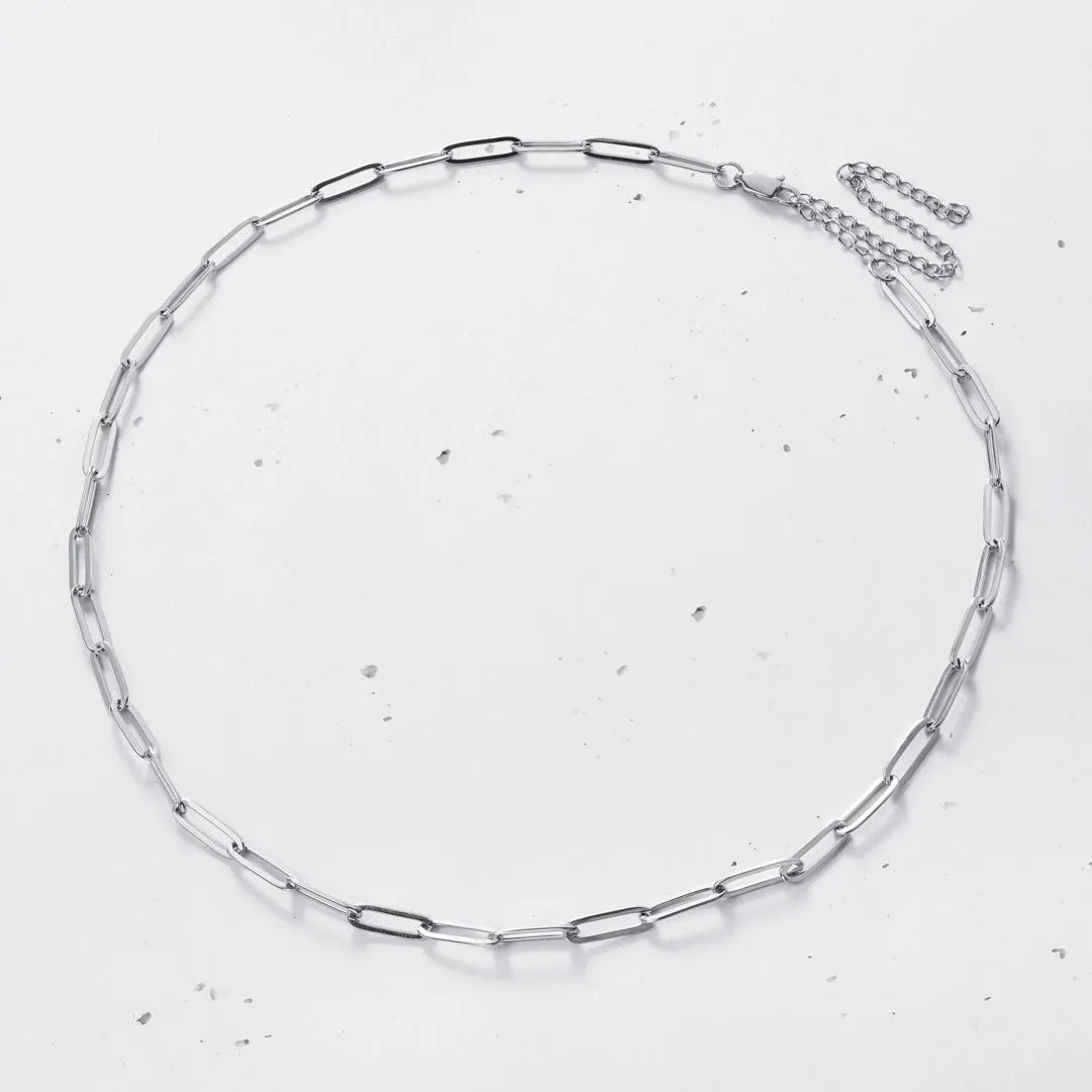 Chain Link Choker Necklace - Small