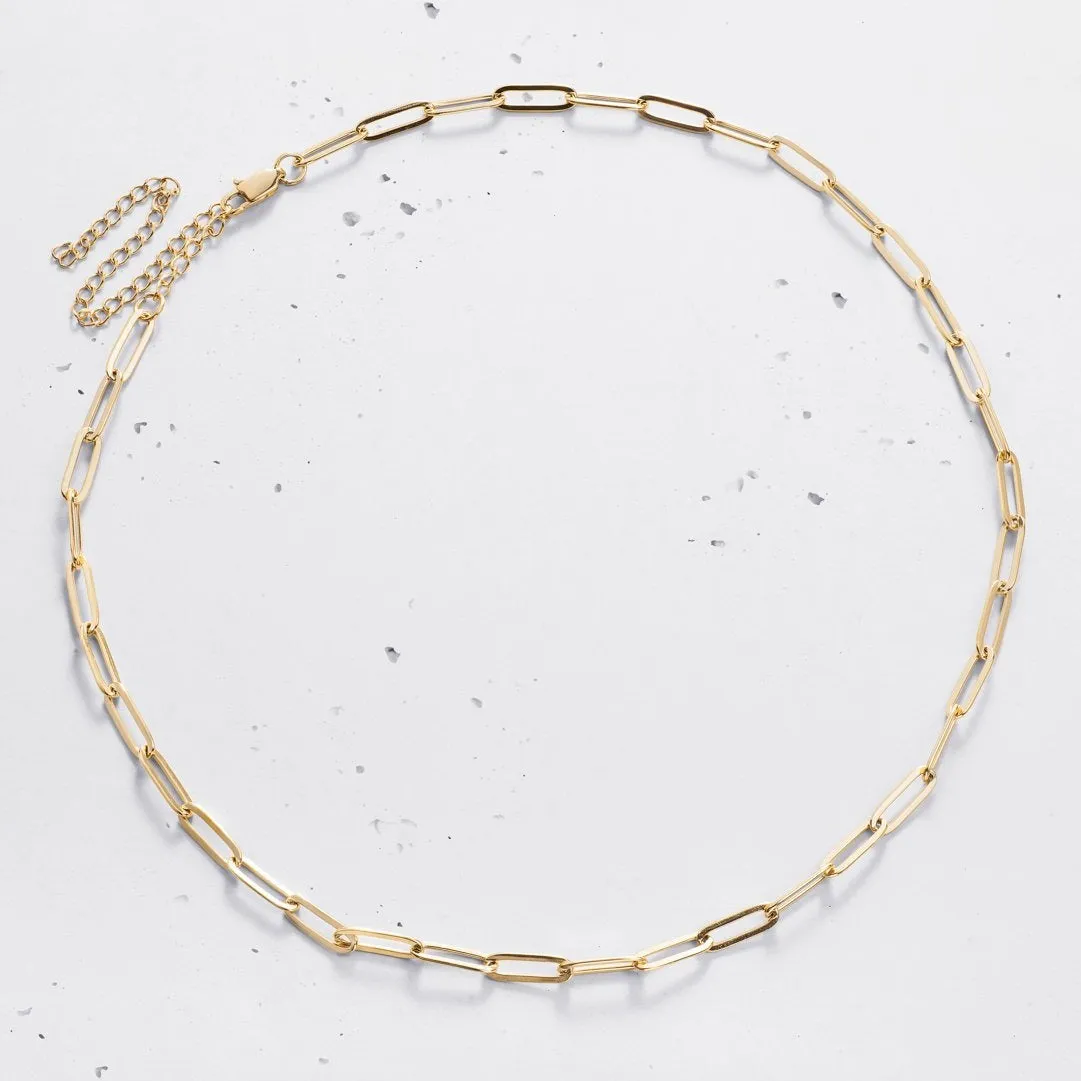 Chain Link Choker Necklace - Small