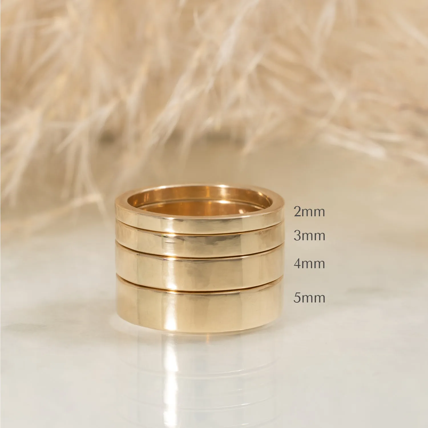 Classic High Polished 3mm Gold Wedding Band