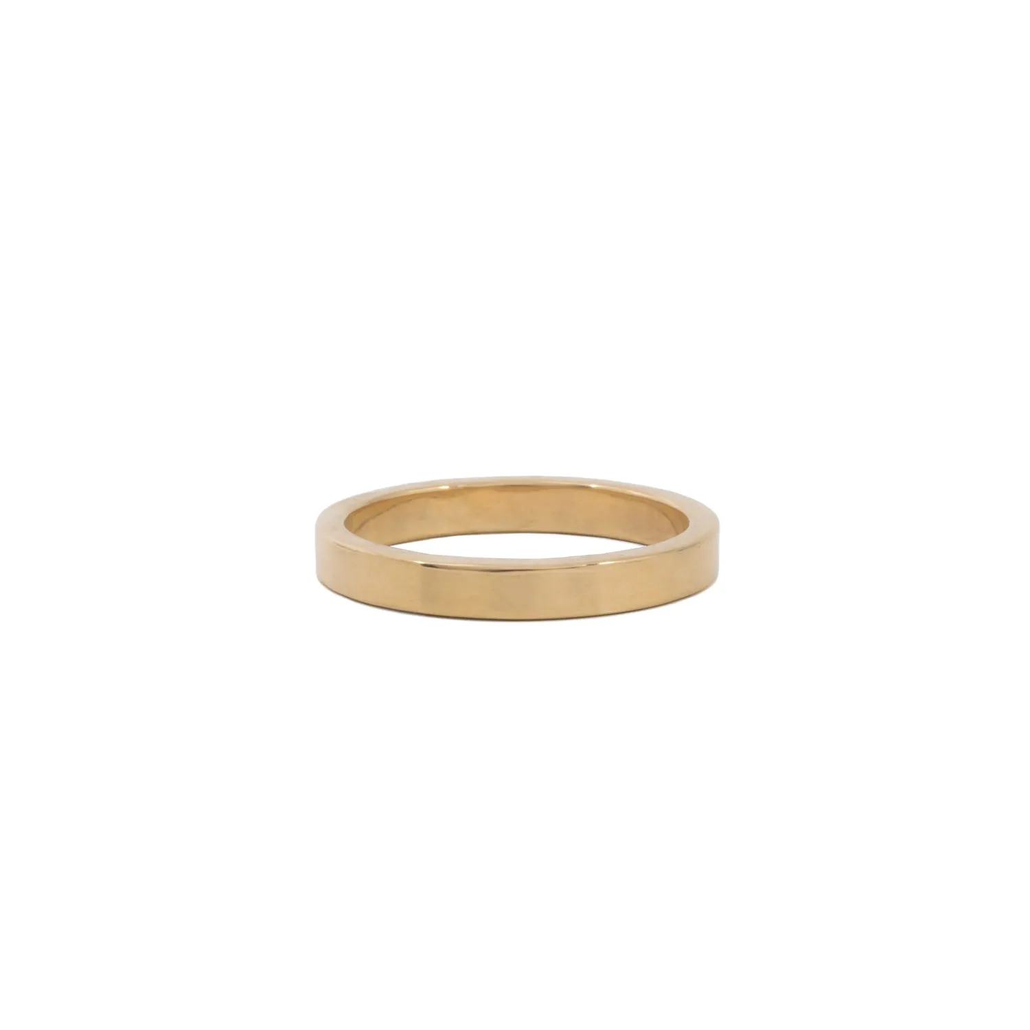 Classic High Polished 3mm Gold Wedding Band