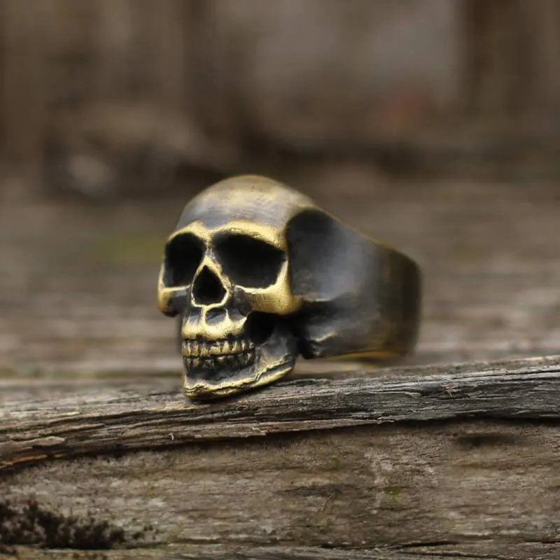 Classic Locomotive Skull Ring