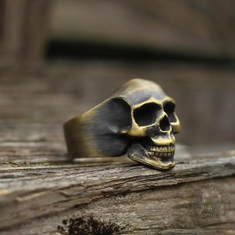 Classic Locomotive Skull Ring