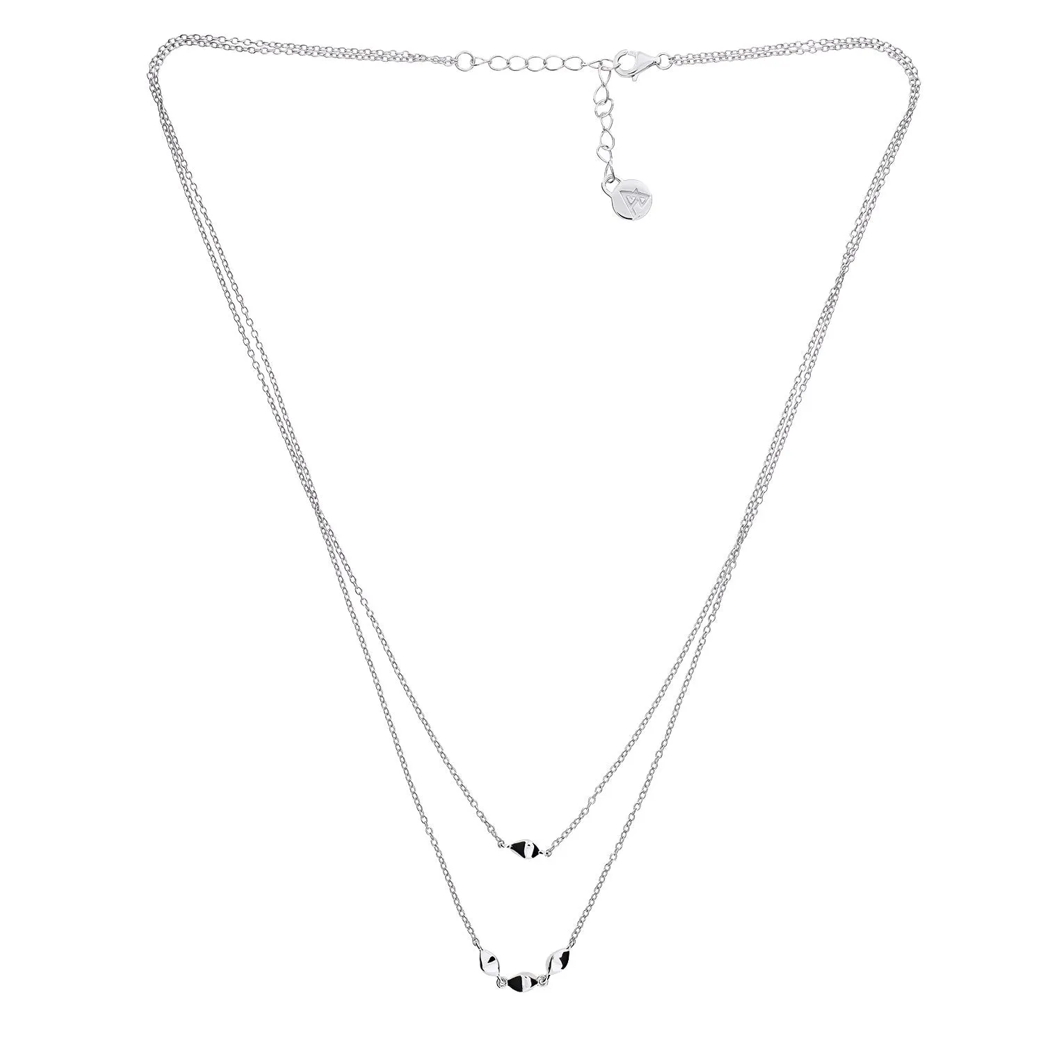 Cloudburst Double Layer Raindrops Necklace