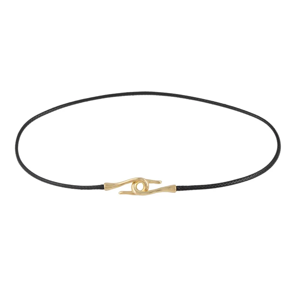 Cord Hook Choker Necklace