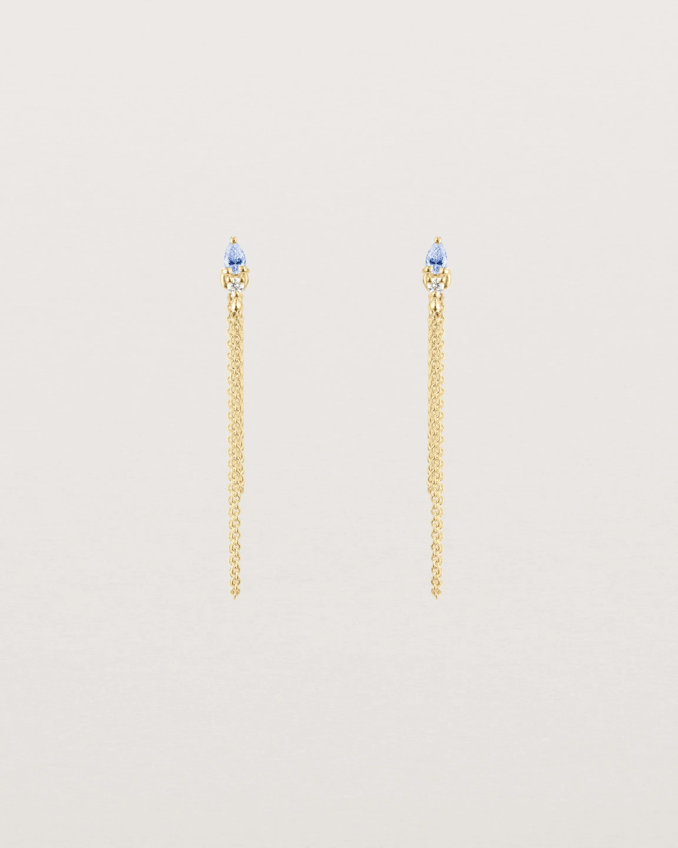 Danaë Loop Studs | Ceylon Sapphire & Diamond