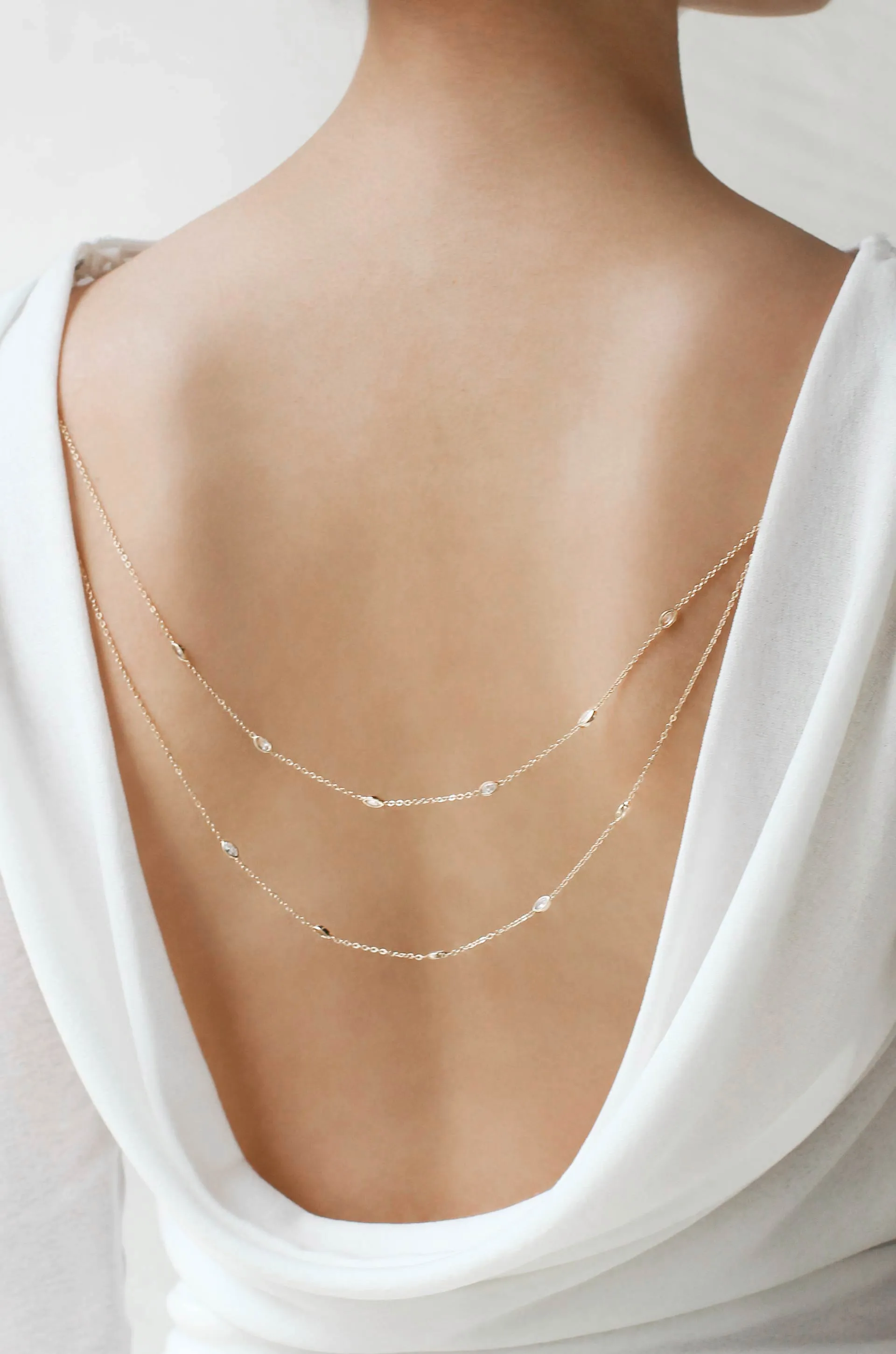 Delicate Double Back Body Chain