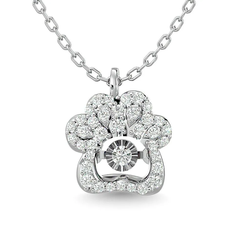 Diamond 1/20 Ct.Tw. Fashion Pendant in Silver