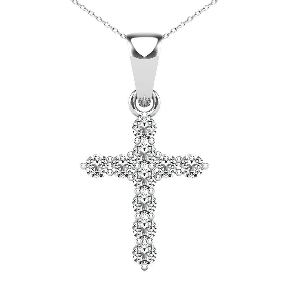 Diamond 1/6 Ct.Tw Cross Pendant