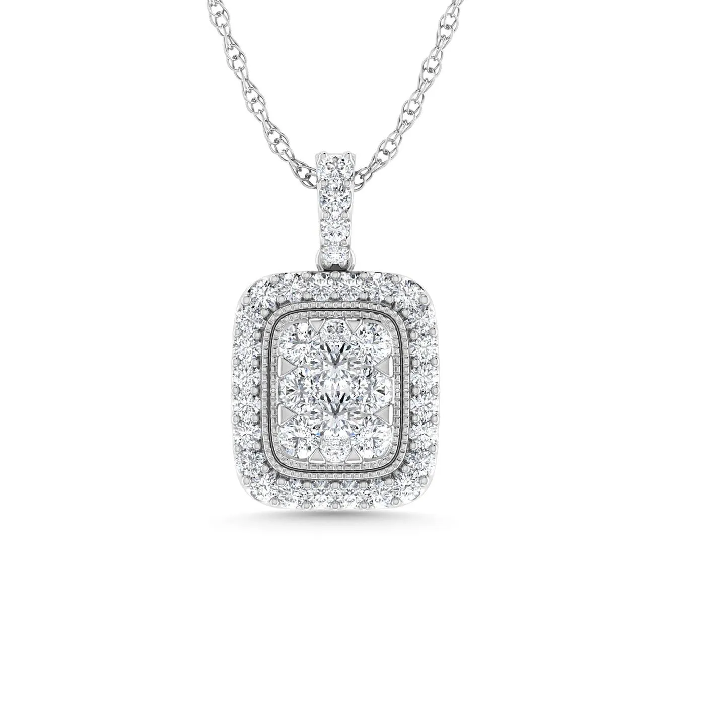 Diamond 7/8 Ct.Tw. Fashion Pendant in 14K White Gold