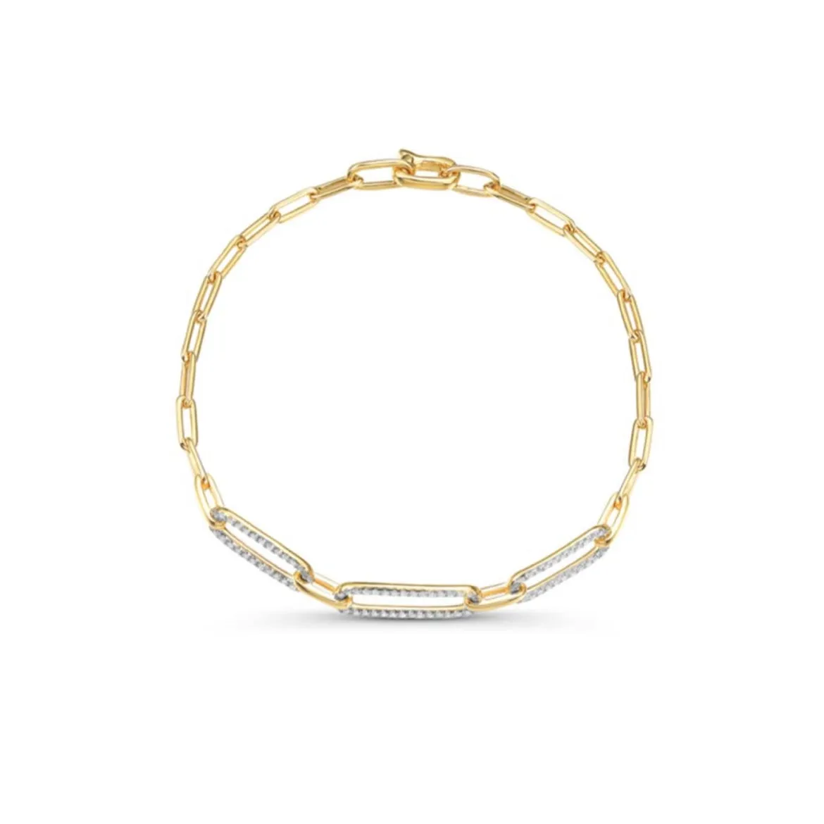 Dimond Link Trio Chain Bracelet