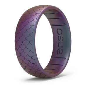 Etched Classic Silicone Ring - Mermaid Scale