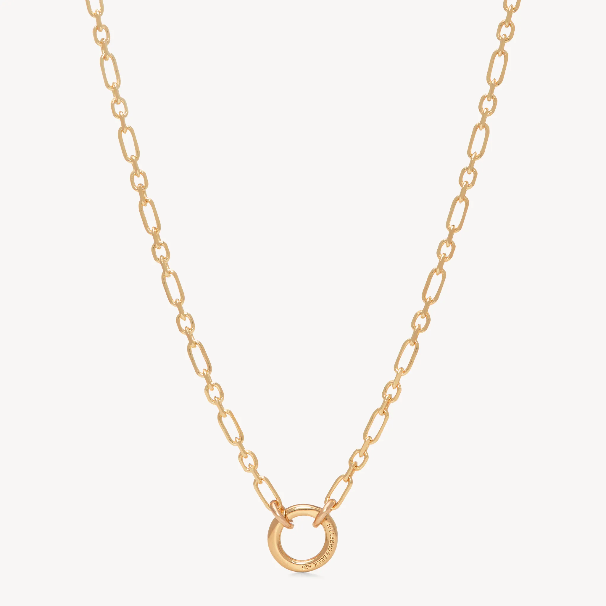 Figaro Charm Chain Necklace — Gold