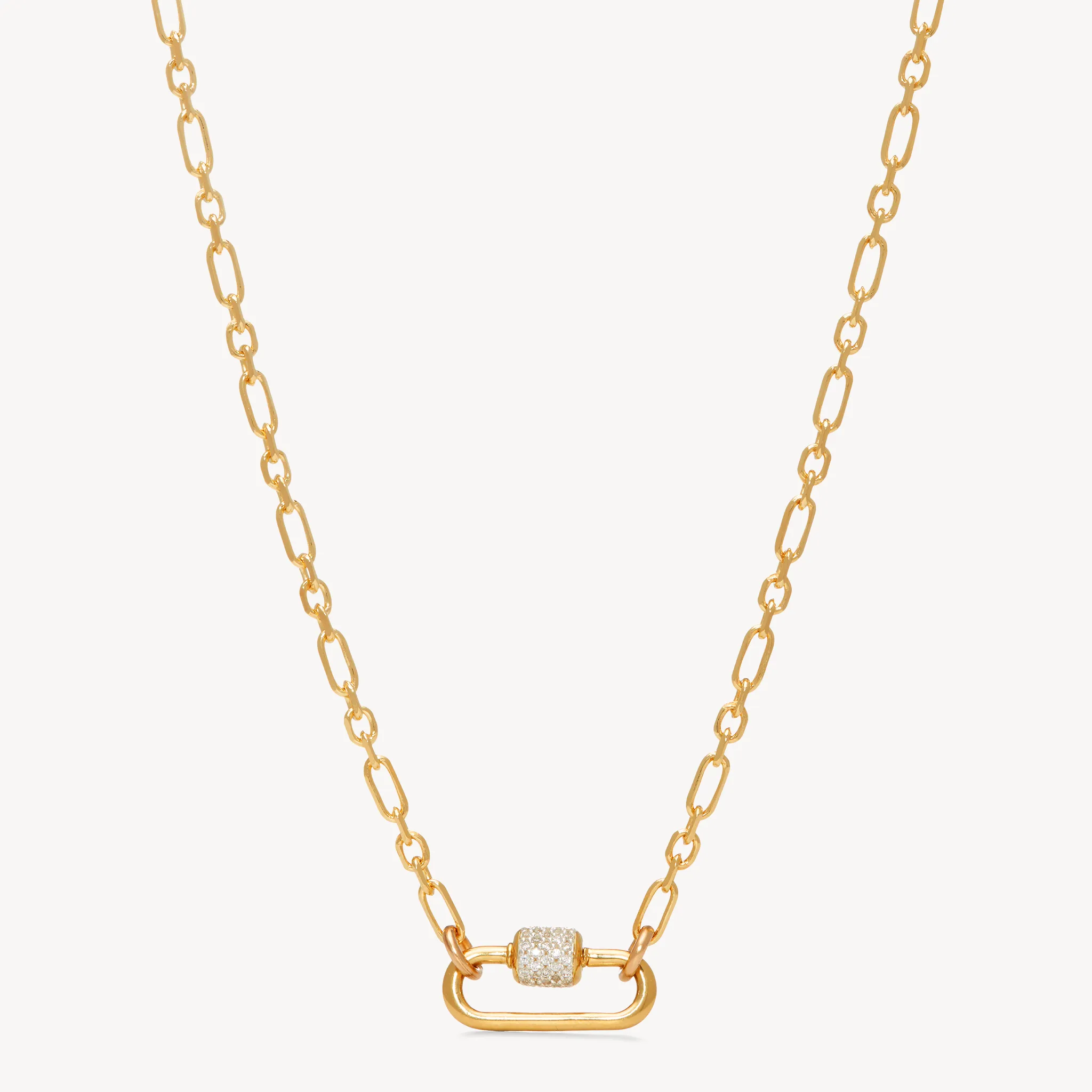 Figaro Charm Chain Necklace — Gold