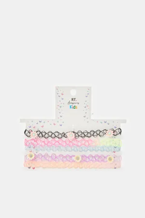 Girls Assorted Choker Set (3 Piece)